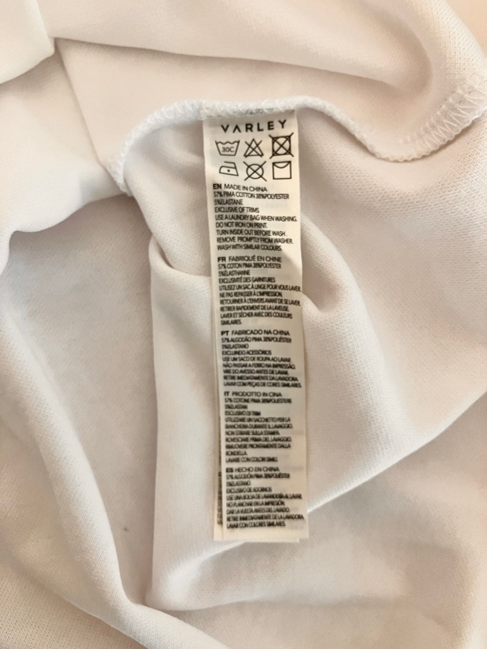 Varley Women's Coventry Tennis T-Shirt Size Medium NWT White - Picture 5 of 11